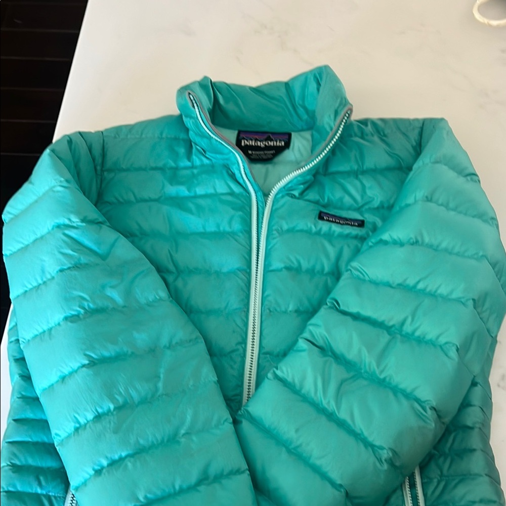 Patagonia Teal Puffer Jacket